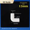 Three-Dimensional Plastic Right Angle Joint Connector for Tent and Studio Accessories