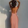 Women Summer Split Slip Dress Ladies Summer Evening Party Cocktail Dresses