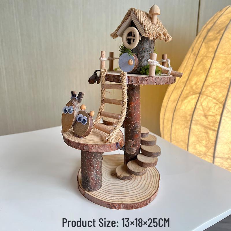 Eco-Friendly Kindergarten Art Supplies: Natural Twigs & Wood Chips for DIY Treehouse Projects