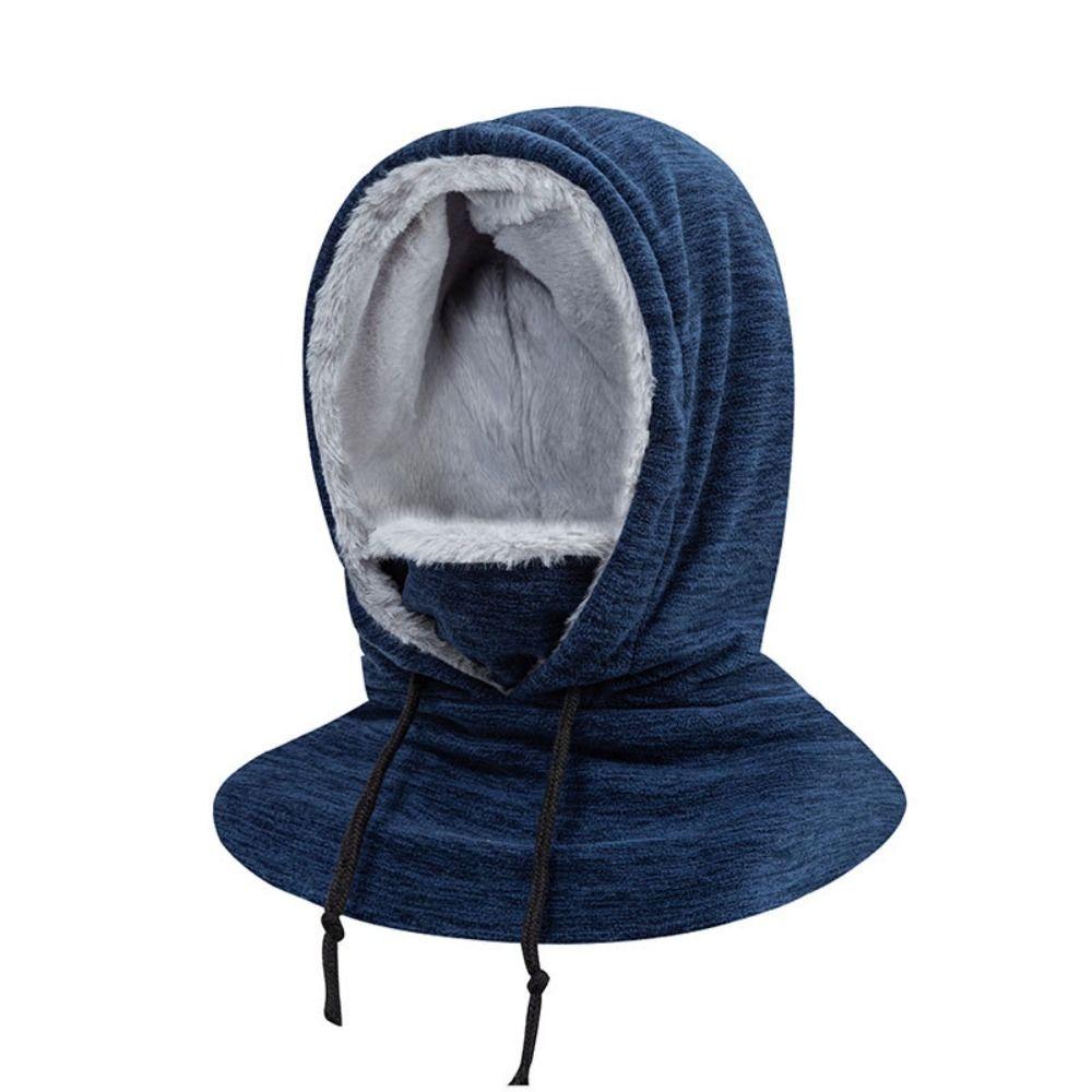 Windproof Masks Hood Beanies Drawstring Helmet Hat Soft Pullover Cap Outdoor