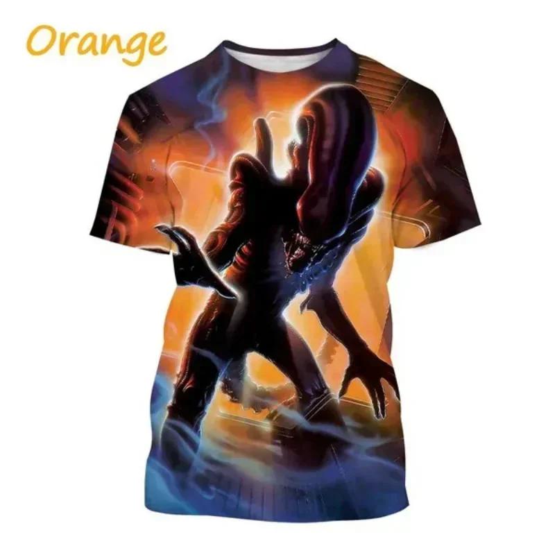 Μόδα Ανδρικά Ρούχα Νέο Εξωγήινο Πλάσμα 3D Εκτύπωση T-shirt Εξατομικευμένο Casual Oversized T-Shirt Harajuku Street Unisex Μπλούζες