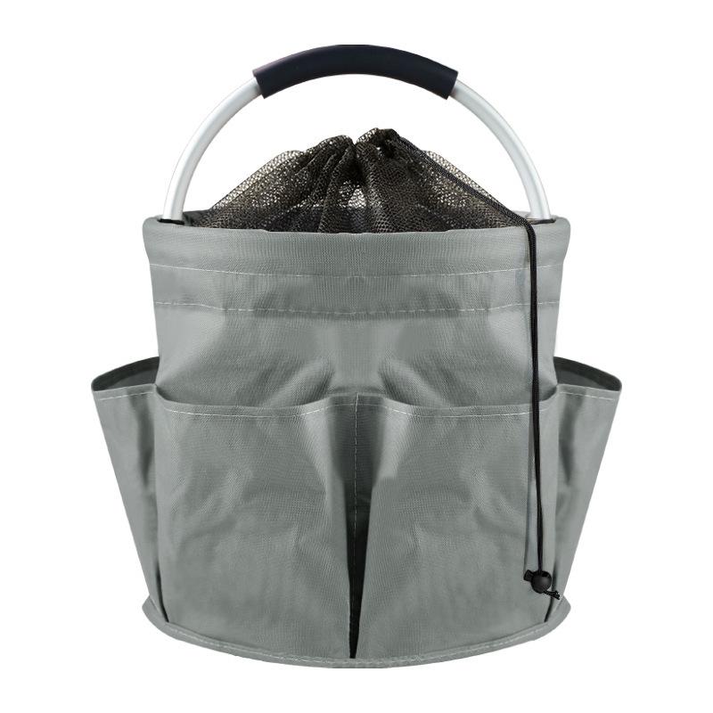 Lightweight Foldable Beach & Picnic Basket - Portable Handheld Storage and Wash Bag