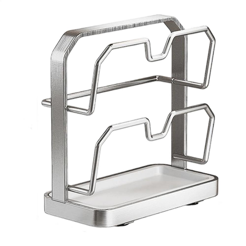 Подставка для крышек кастрюль Держатель для крышек кастрюль Вертикальная подставка для хранения крышек кастрюль Для кухонной столешницы Столовой Ресторана Шкафа Раковины Кладовой