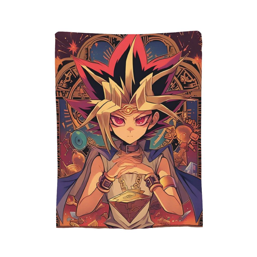 Yu-Gi-Oh!  Velvet Throw Blanket Japanese Anime Manga Aesthetic  Blanket for Bed Travel Soft Quilt,