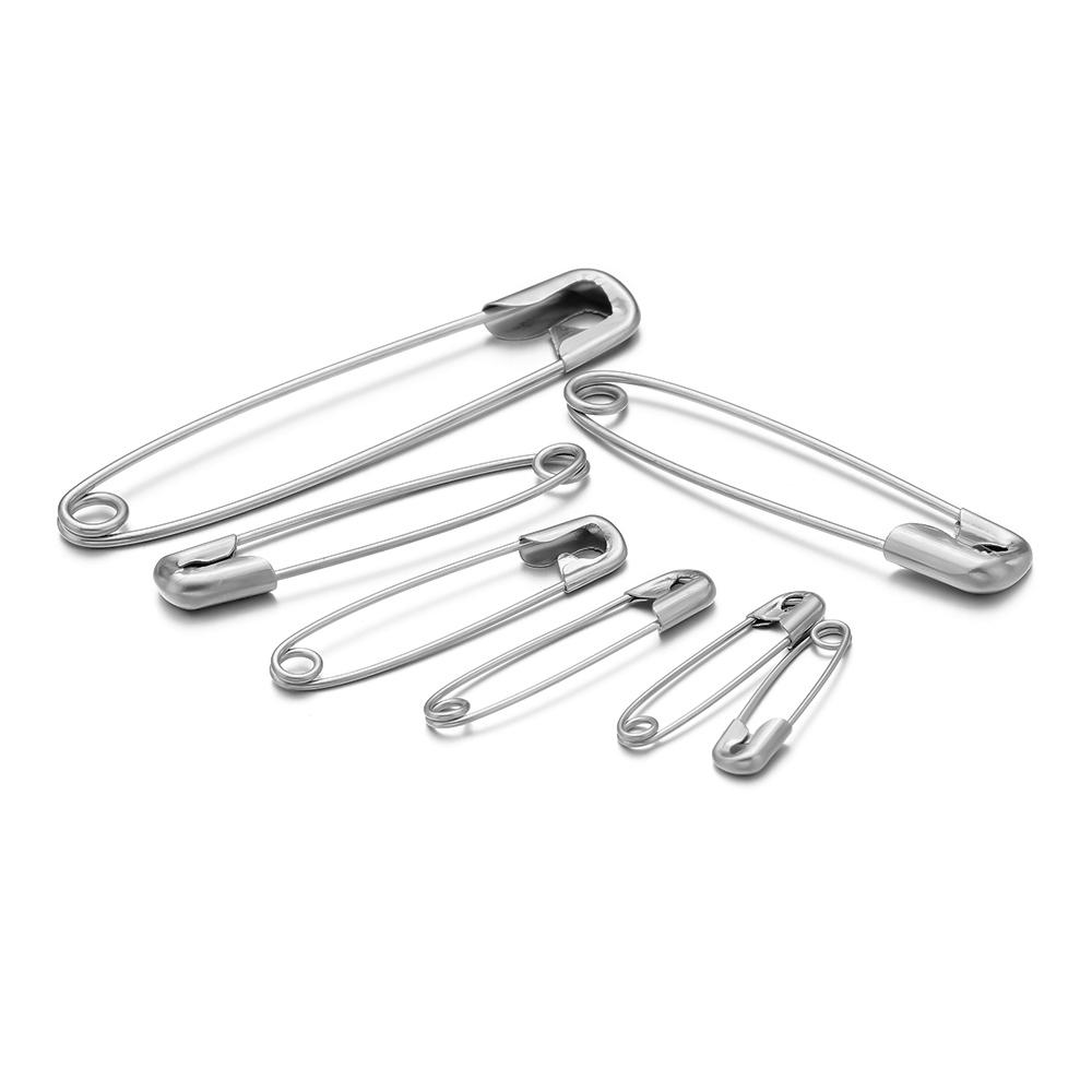 50-20pcs Stainless Steel Safety Pins DIY Sewing Tools Supplies Metal Needles Large Safety Pin Small Brooch Apparel Accessories
