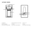 Weather Stations Wireless Indoor Outdoor Color Display Black 3 Channels Regulable Backlight Clock Thermometer for Home