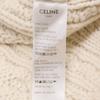 Celine [Excellent Condition/Domestic Authentic] 2A551374D Walnut Button Wool X Cashmere Cable Knit Cardigan/ Tops S whiteUsed