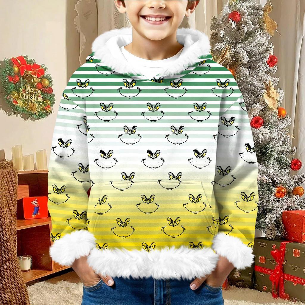 Children's Sweatshirt Girls Boys Long Sleeve Lightweight Casual Hoodie Loose Comfortable  Sweatshirt