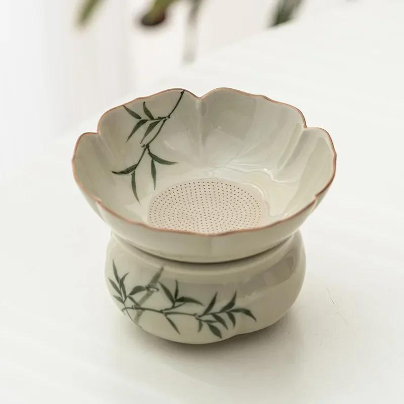 Cuilv Wenzhu Tea Leakage Filter Set Ceramic Filter Chinese Tea Making Kung Fu Tea Set