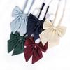 Damen Fliege im japanischen Stil für Mädchen, einfarbig, Schleife, Vintage-Seide, Krawatte, weiblich, JK-Uniform, Schmetterlingshalsband