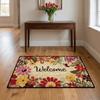 Flower Absorbent Mat Letter Floor Mat Wear-resistant Bathroom Mat  Entrance Hall