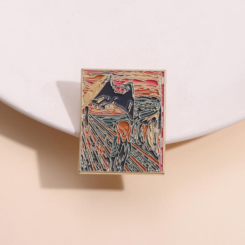 Fashionable 2023 New Cartoon Character Metal Enamel Pin Brooch For Creative Expression Self