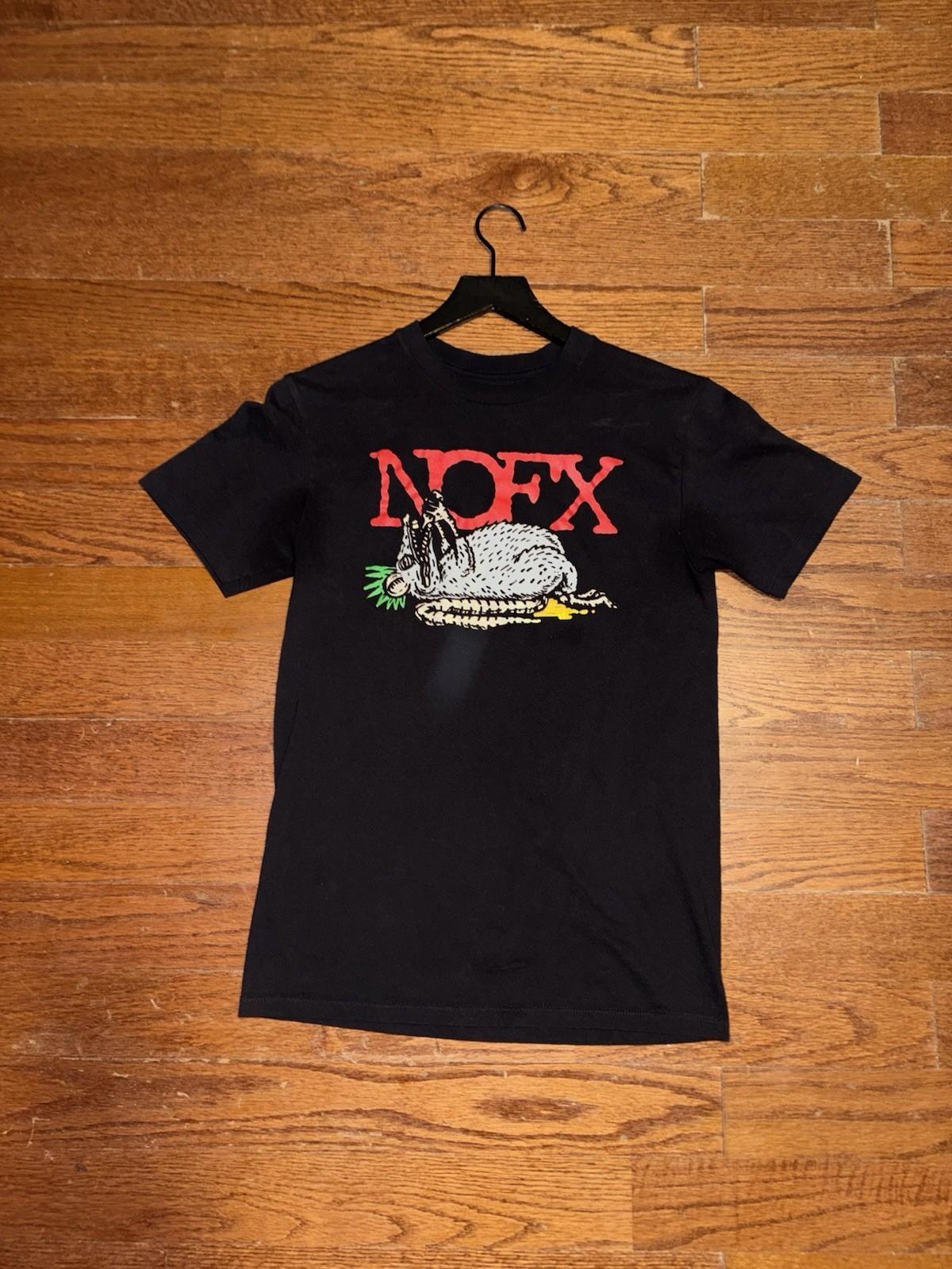NOFX Drunk Rat Band T Shirt Mens Small Black Punk Rock Y2K Grunge Short Sleeve Unisex T-Shirt XXXL