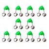10Pcs Fishing Bite Alarm Clip Bite Alert Fishing Rod Bell Fishing Rod Clips With Double Alert Bells Fishing Tackle