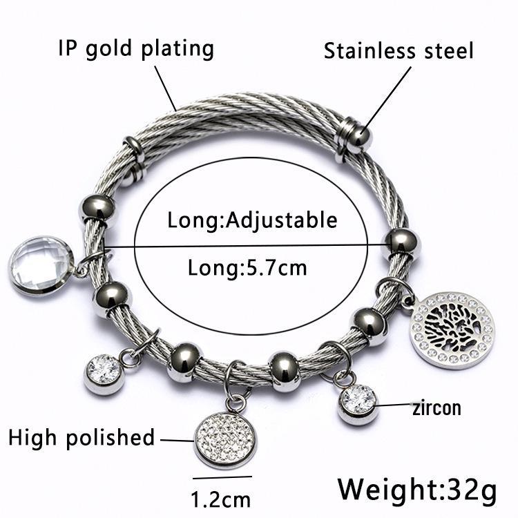 Edelstahl Elastisches Böses Auge Fatima Armband mit Türkischen Islamischen Motiven