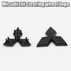 1pc ABS Car Steering Wheel Center Emblem Sticker for Mitsubishi Lancer 10 ASX Outlander Pajero 4 Montero V73 Xpander Badge Decal