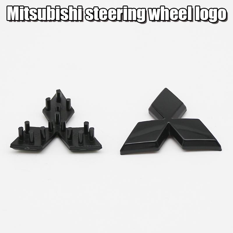1pc ABS Car Steering Wheel Center Emblem Sticker for Mitsubishi Lancer 10 ASX Outlander Pajero 4 Montero V73 Xpander Badge Decal