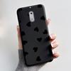 Soft TPU Case For Nokia 6 6.1 Plus Nokia6 Phone Case Luxury Cute Love Rabbit Funny Cartoon Black Silicone Shockproof Back Cover