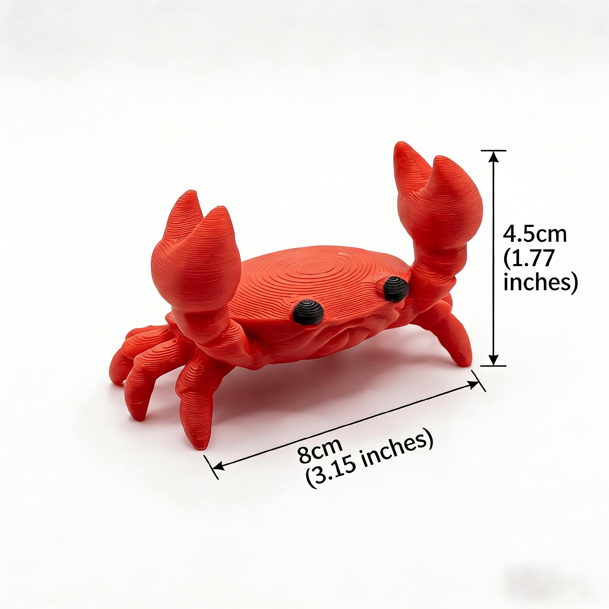 Cute Crab Pen Holder Creative Desk Organizer & Fun Desktop Decor for Home And Office красный