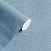 Linen Texture Self-Adhesive Waterproof Wallpaper for Bedroom & Living Room - Thickened, Solid Color, Moisture-Proof, Simple Design.