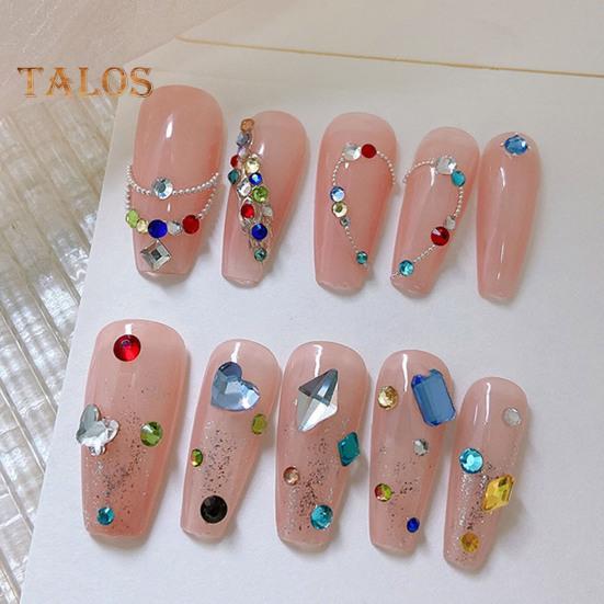 1000 szt./zestaw cyrkonie do zdobienia paznokci akrylowe różne mini gwiazdki serca miłości krople wody kwiaty kształty geometryczne zawieszki DIY akcesoria do dekoracji paznokci