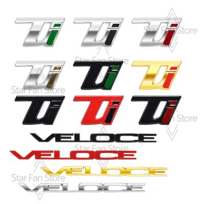 Metall VELOCE TI Abzeichen 3D Aufkleber Auto Kofferraum Karosserie Emblem Aufkleber Styling Für Giulietta Spider Junior Stelvio Tonale Mito