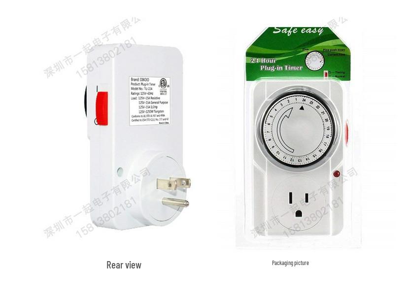 24-Hour Mechanical Timer Switch for US Outlets