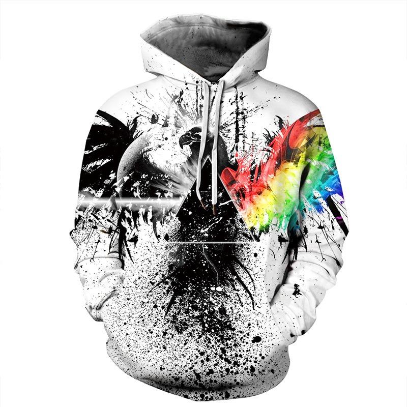 The new men's hoodie for the autumn of 2025 features a casual and fashionable 3D graffiti print that is soft and comfortable