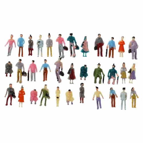 

100 штук Окрашенные Модель железной дороги Пассажиры Масштаб 1:150 Экономичный и Практичный