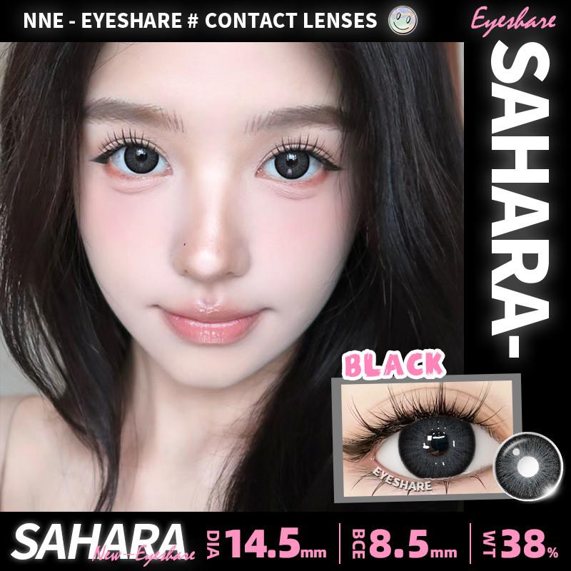 Eyeshare 1 Pair Black Series Contact Lenses for Eyes Big Dark Black Color Lenses Yearly Cosmetics