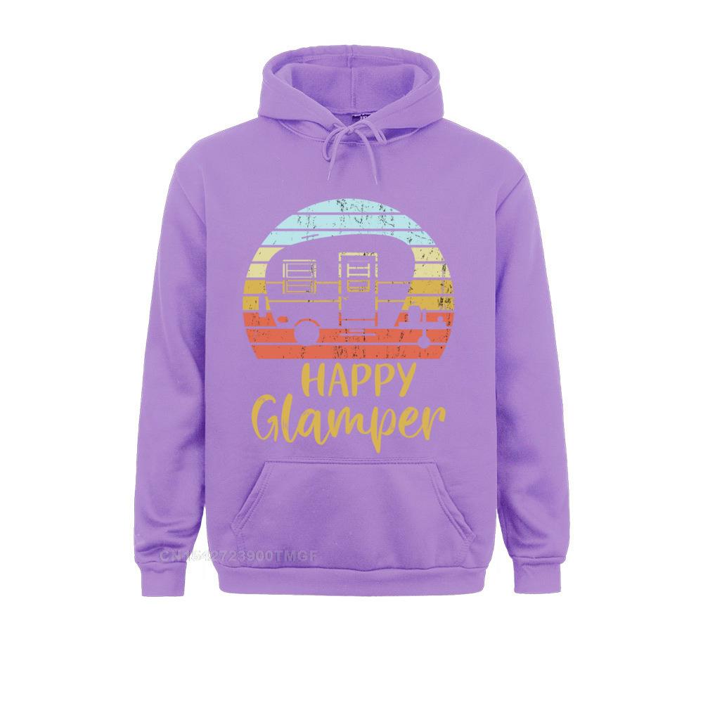 Happy Glamper Funny Glamping Glamper Queen of the Camper Pullover Hoodie Summer Hoodies Fashionable New Coming Sweatshirts