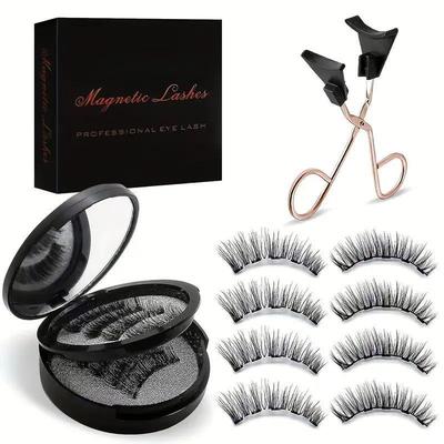 Set de 2 perechi de gene false magnetice noi - Gene groase cu design magnetic