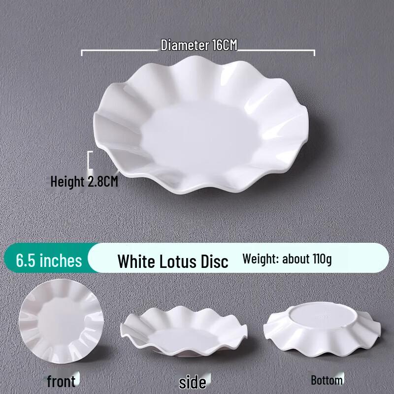 

Premium White Melamine Dinner Plates