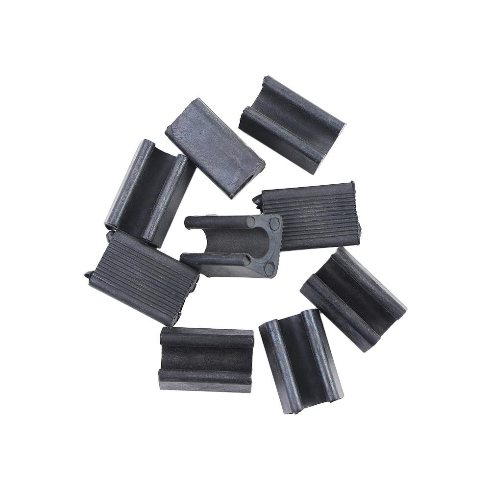 Durable 10pcs Furniture Feet Anti-Front Tubing Caps Floor Protector Chair Leg Pad Damper Tube Rear Pad Stool Pipe Clamp