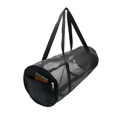 Große Netz-Duffelbags Ausrüstungstasche Tauchen Schnorcheln Ausrüstung Fußball Aufbewahrungstasche Reißfeste Duffelbags Tasche