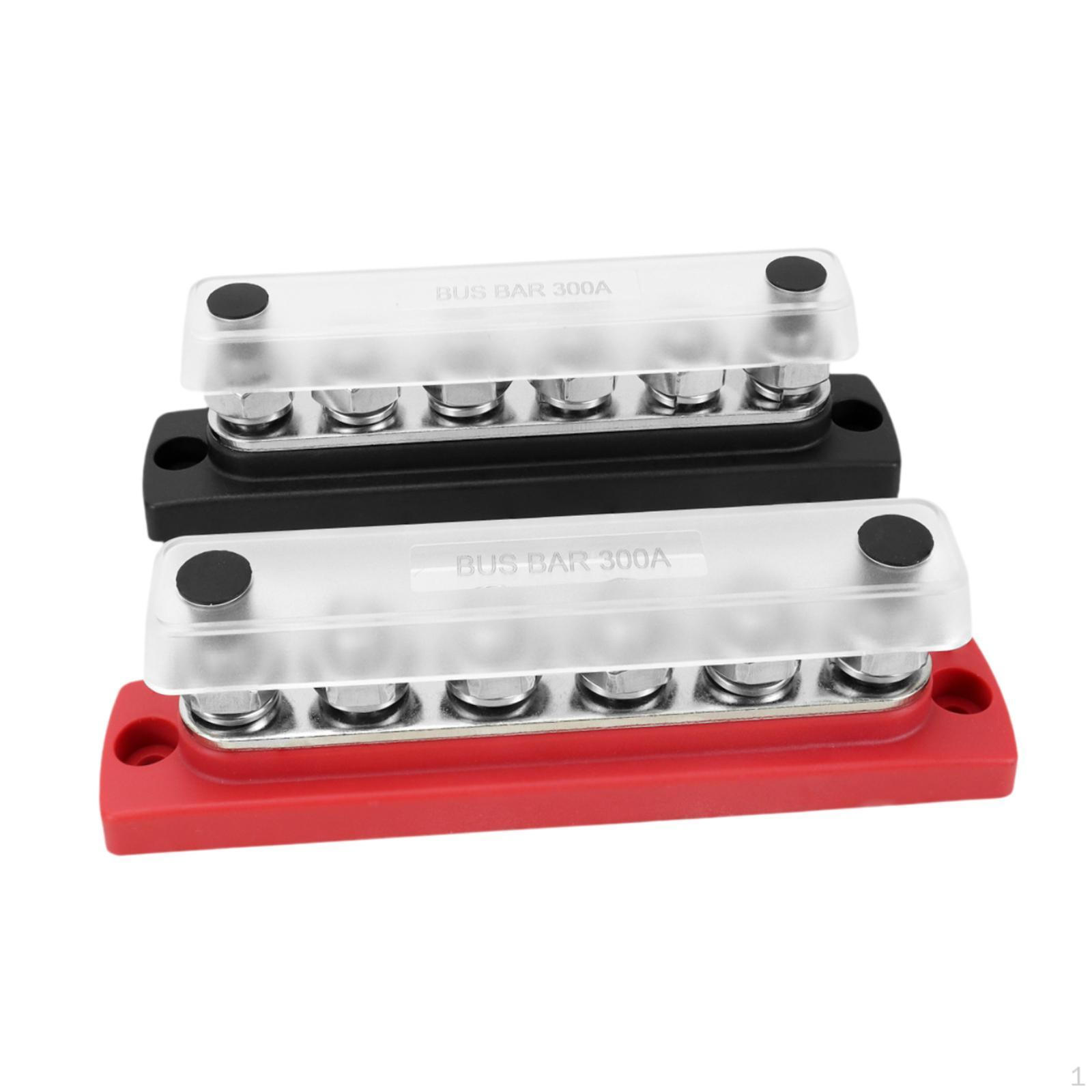2x Power Distribution Block Marine Bus Bar Battery 48V DC Busbar Box for Truck
