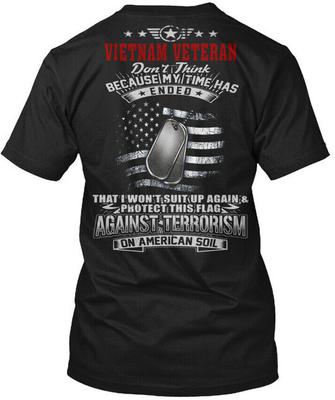 Weteran Wietnamu S 262 Koszulka T-Shirt Wyprodukowano w USA Rozmiar S do 5XL