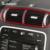 Per Porsche Cayenne 2003 2004 2005 2006 2007 2008 2009 2010 Vera Fibra di Carbonio Morbida LHD RHD Adesivo Bocchetta Aria Centrale Accessori