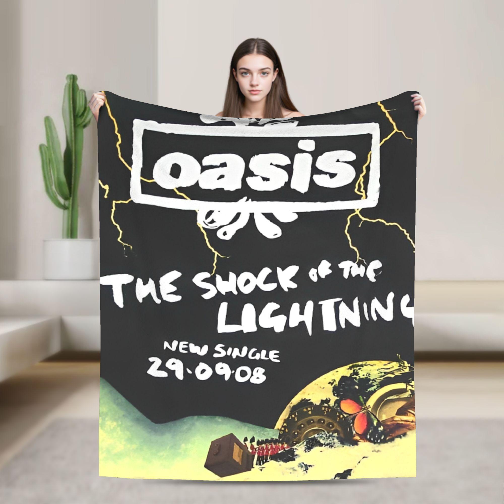 Ossis Band Flannel Blanket  Warm Soft Throw Blanket for Couch Bed Camping Funny Bedspread Sofa Bed Cover 30x40in