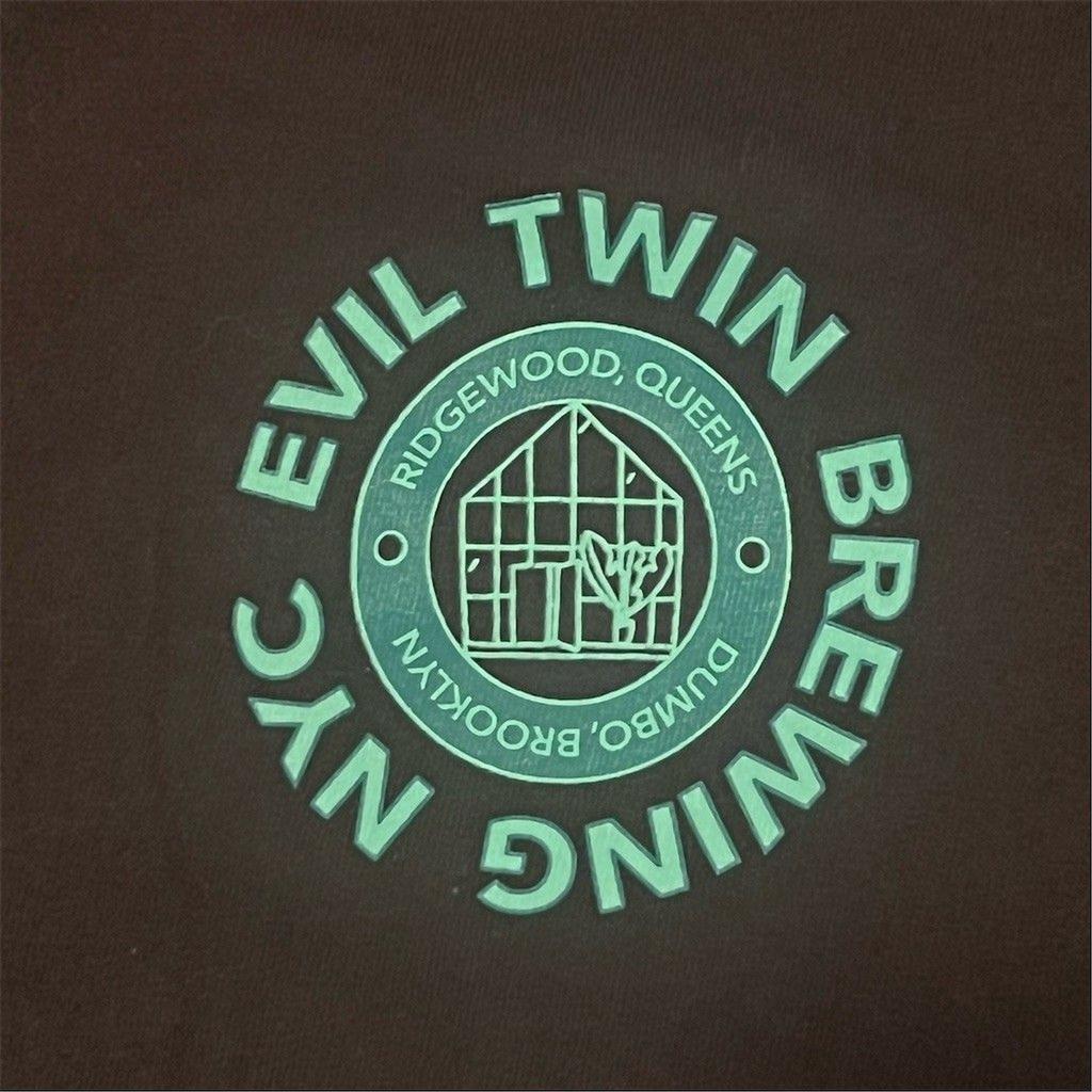 Evil Twin Brewing NYC Ridgewood Queens Logo T-Shirt Unisex XL Comfort Colors