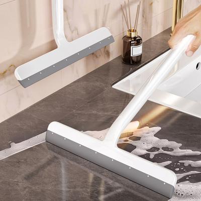 Tergivetro Portatile Manico Ergonomico in Plastica Raschietto Morbido Multifunzionale Pulitore per Finestre da Bagno Strumento di Pulizia Versatile