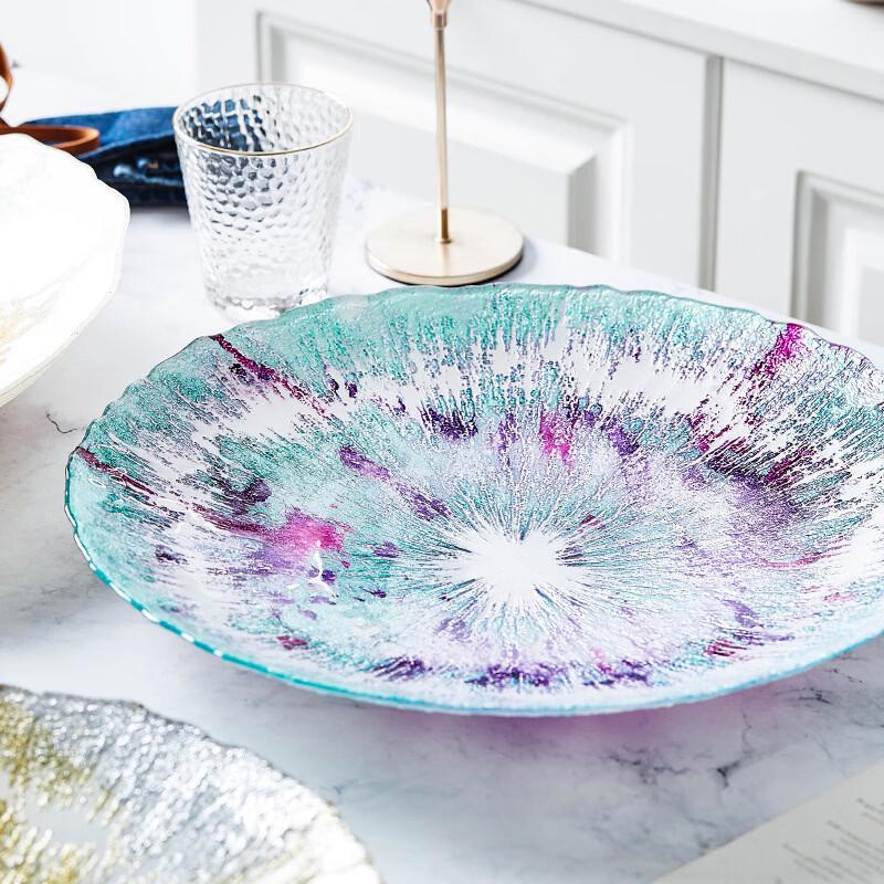 VAKADA Glass Fruit & Snack Serving Bowl