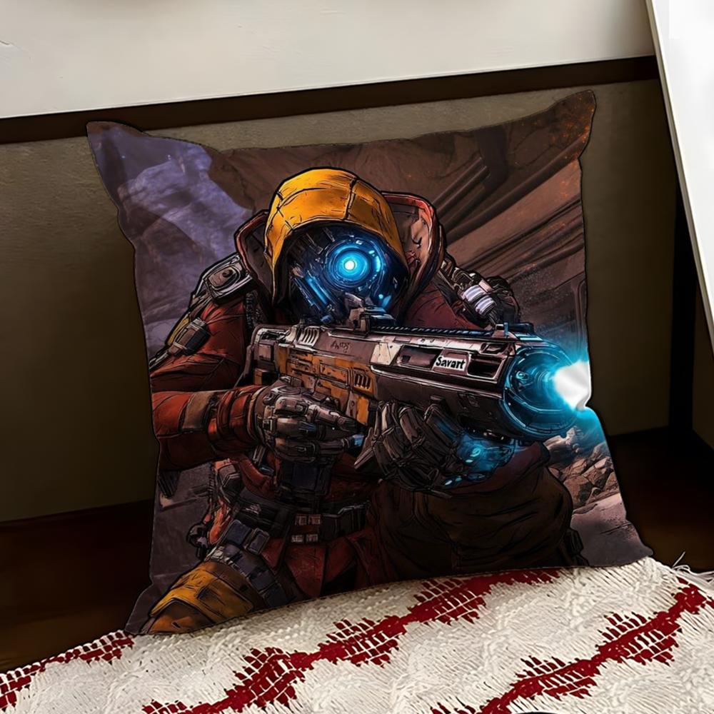 

Game BBorderlandsS Cushion Cover Reversible Soft Durable Pillow Cover Home Car MultiScene Use for Daily Comfort 30X30cm