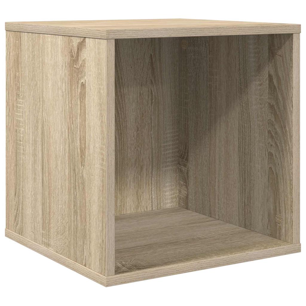Vinyl Album Box 2 Pcs. Sonoma Oak 37 X 36.5 X 38 Cm
