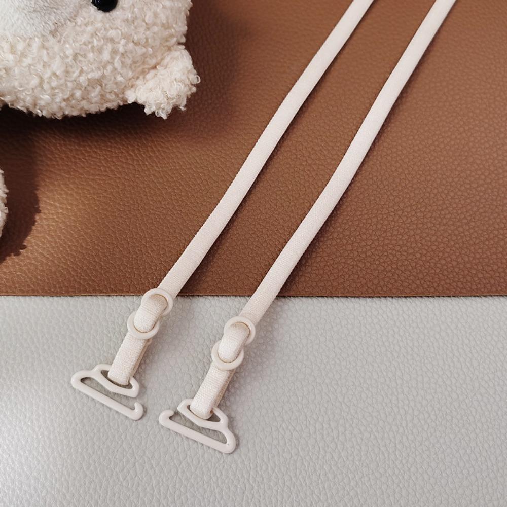 

1 Pair Slim Strap Non-Slip Bra Strap Seamless Ultra Thin Shoulder Strap Adjustable Elastic Strap Invisible Bra Strap One Size