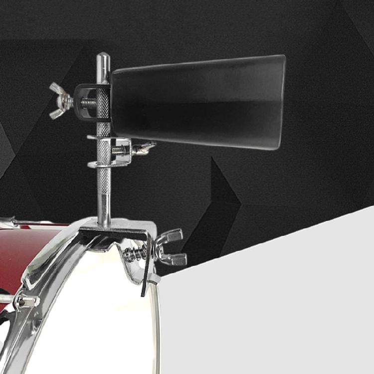 Metal Cowbell & Mount Holder Kit Hoop Mounted Cowbell Clamp Drum Hardware