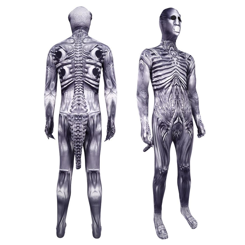 Romulus Alien Cosplay Costume Jumpsuits Headwear Stage Halloween Performance