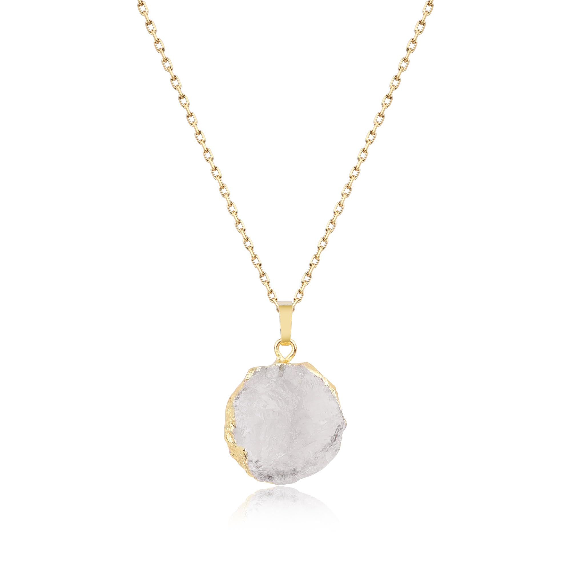 

[COAI] Crystal Raw Stone Purification and Good Luck Natural Stone Necklace for Women