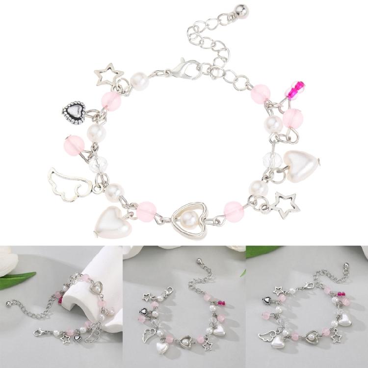 Trendiges Charm-Armband Vielseitiges Perlenarmband Handgelenkschmuck Quastenarmbänder