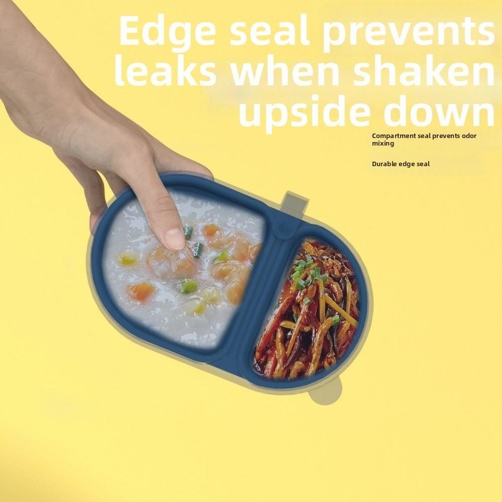 Leak-proof Snack Containers Food Grade Meal Prep Container Divided Fresh-Keeping Box  School Lunch